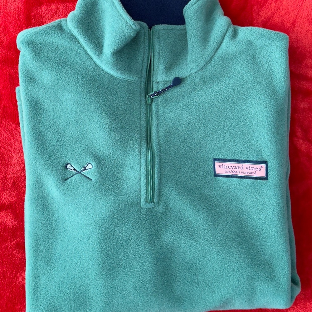 Vineyard Vines NWOT Men's Lacrosse Fleece Quarter Zip (S)